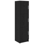 Sideboard Negru de Stejar Stejar Negru MDF și Lemn Medie