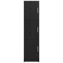 Sideboard Negru de Stejar Stejar Negru MDF și Lemn Medie