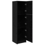Sideboard Negru de Stejar Stejar Negru MDF și Lemn Medie