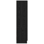 Sideboard Negru de Stejar Stejar Negru MDF și Lemn Medie