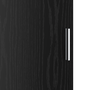 Sideboard Negru de Stejar Stejar Negru MDF și Lemn Medie