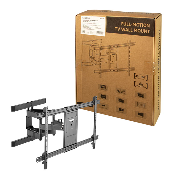 LogiLink BP0115 Supporto TV a parete 2,29 m (90") Nero