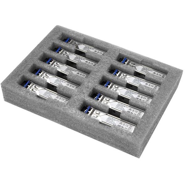StarTech.com J4859C10PKST мрежов трансивърен модул Оптично влакно 1250 Мбит/с SFP 1310 nm