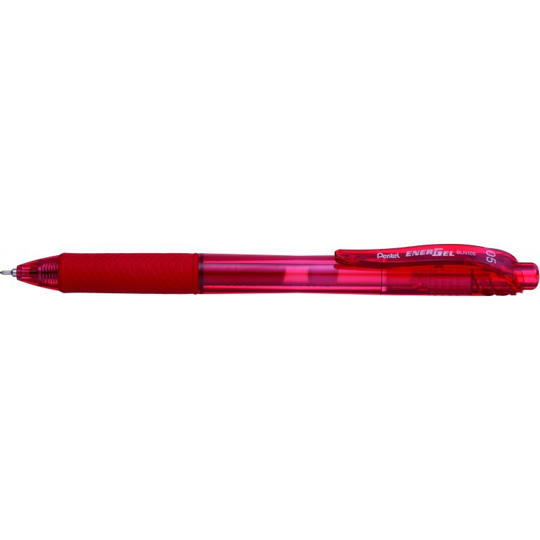 Pentel EnergelX 0,5mm zselés piros rollerirón (42K082B)