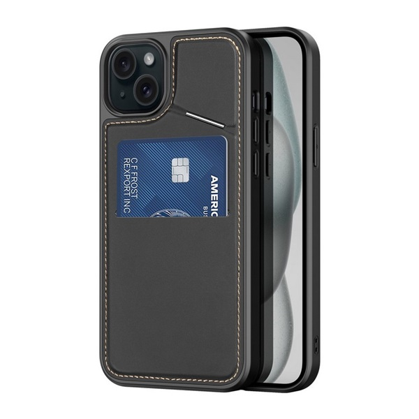 Dux Ducis Rafi II Mag Apple iPhone 15 Szilikon Hátlapvédő Telefontok - Fekete (GP-154543)