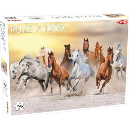 Tactic Animals: Wild Horses - 1000 pcs Puslespil 1000 stk Dyr