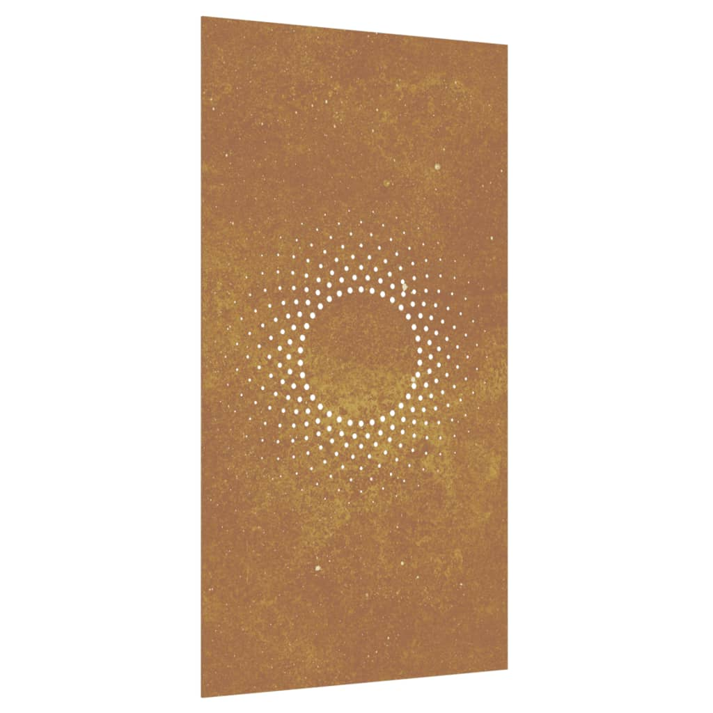 napmintás corten acél kerti faldísz 105 x 55 cm (824490)