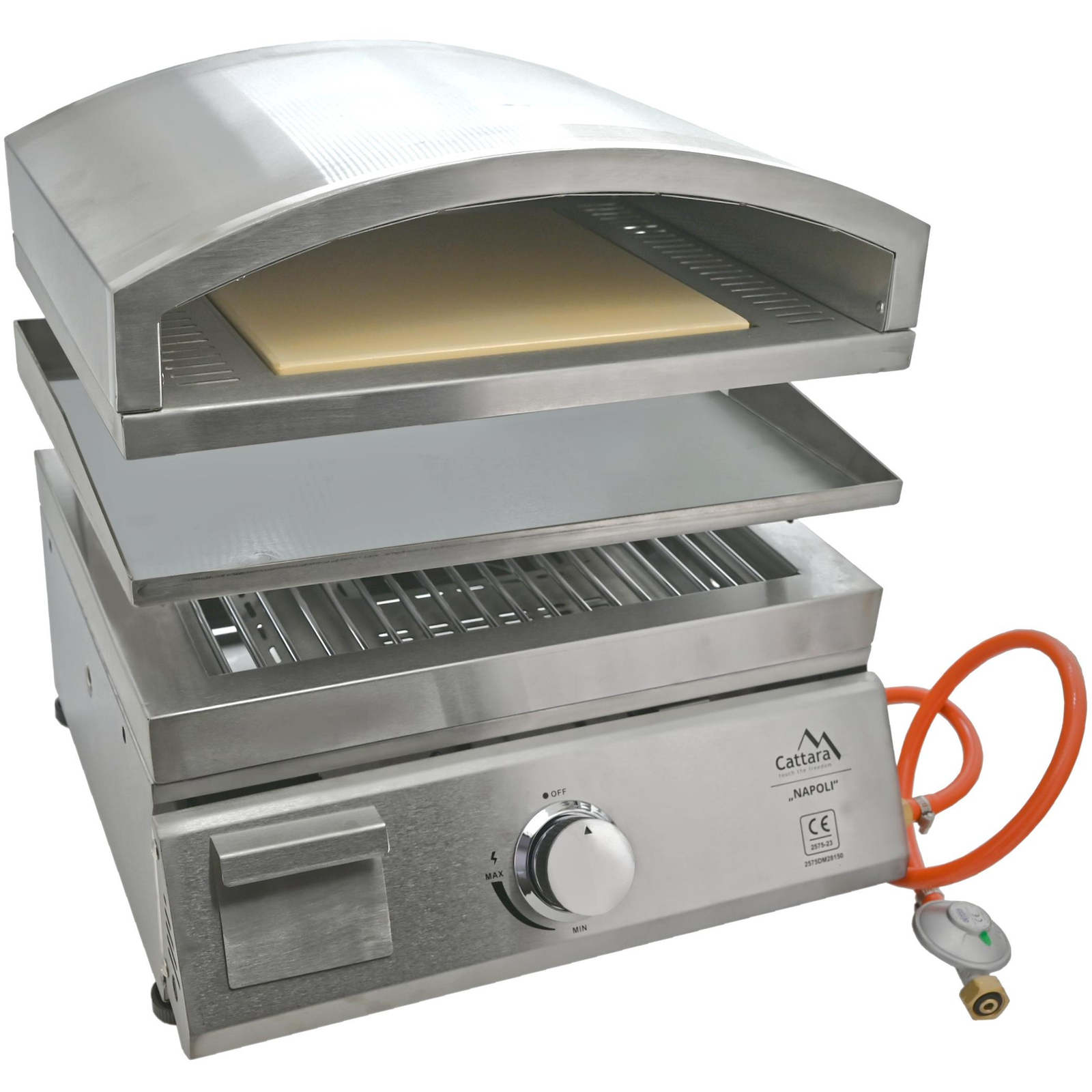 CATTARA NAPOLI asztali + pizzasütő + grill lap (8591686141016)