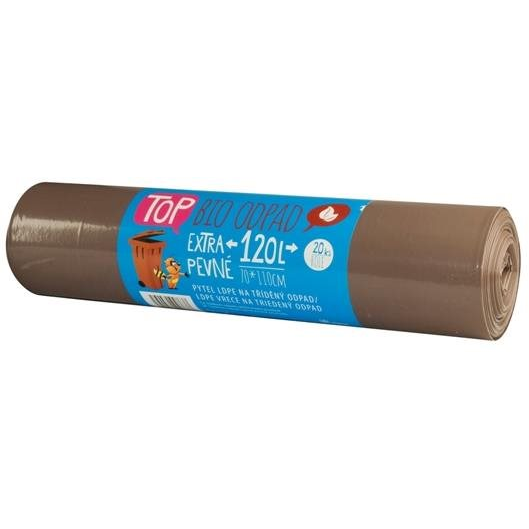 VIPOR LDPE Top biohulladékhoz 120 l, 20 db, barna (8594030948637)