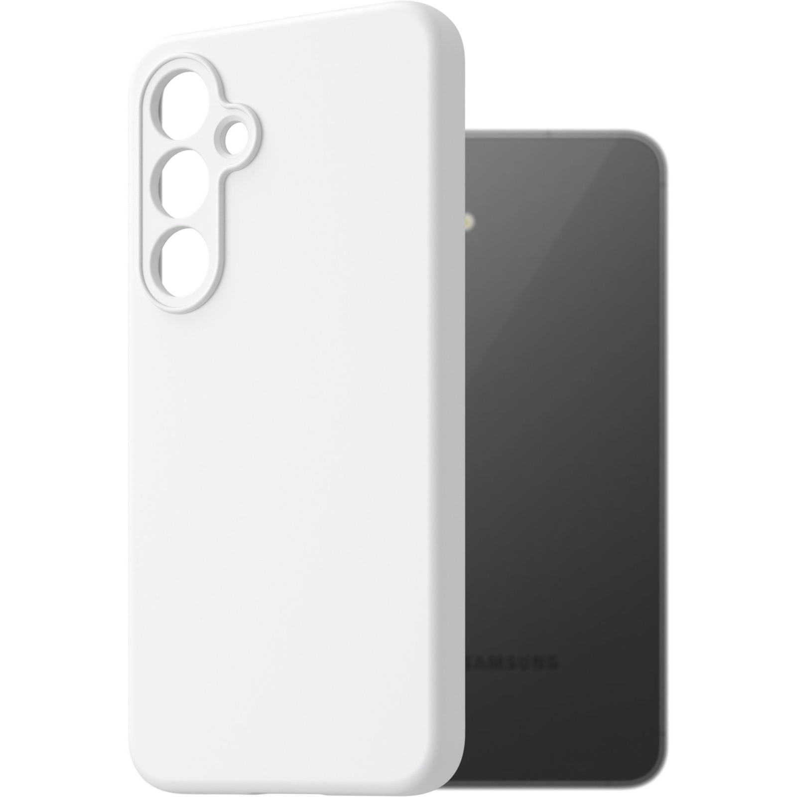 AlzaGuard Premium Silicone Case Samsung Galaxy S24 FE fehér tok (AGD-PCS426W)