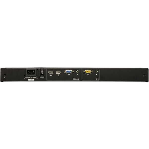 ATEN CL3100NX rack console 47 cm (18.5") 1366 x 768 Pixels Metaal, Kunststof Zwart 1U