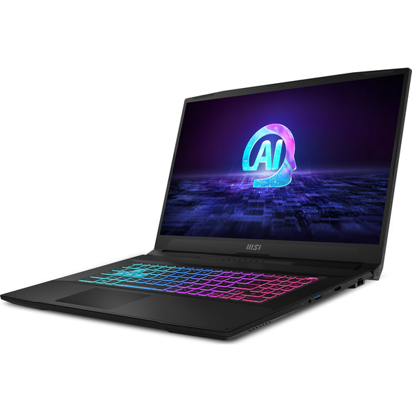 MSI Katana A17 AI B8VF-881NL AMD Ryzen™ 7 8845HS Ноутбук 43,9 см (17.3") Full HD 16 GB DDR5-SDRAM 1 TB SSD NVIDIA GeForce RTX 4060 Wi-Fi 6E (802.11ax) Windows 11 Home Черен