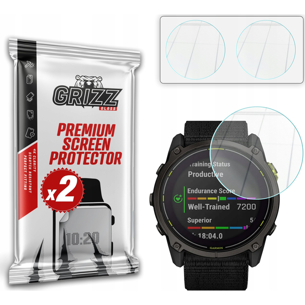 Szkło hybrydowe GrizzGlass HybridGlass do Garmin Enduro 3