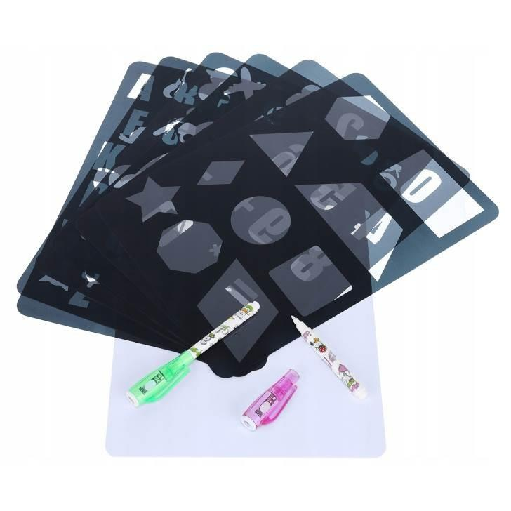 Iso Trade GlowTab A4 6 stencil drawing board (00009179)