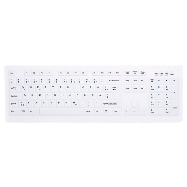 CHERRY AK-C8100F-FU1-W/US toetsenbord Medisch RF Draadloos QWERTY Amerikaans Engels Wit