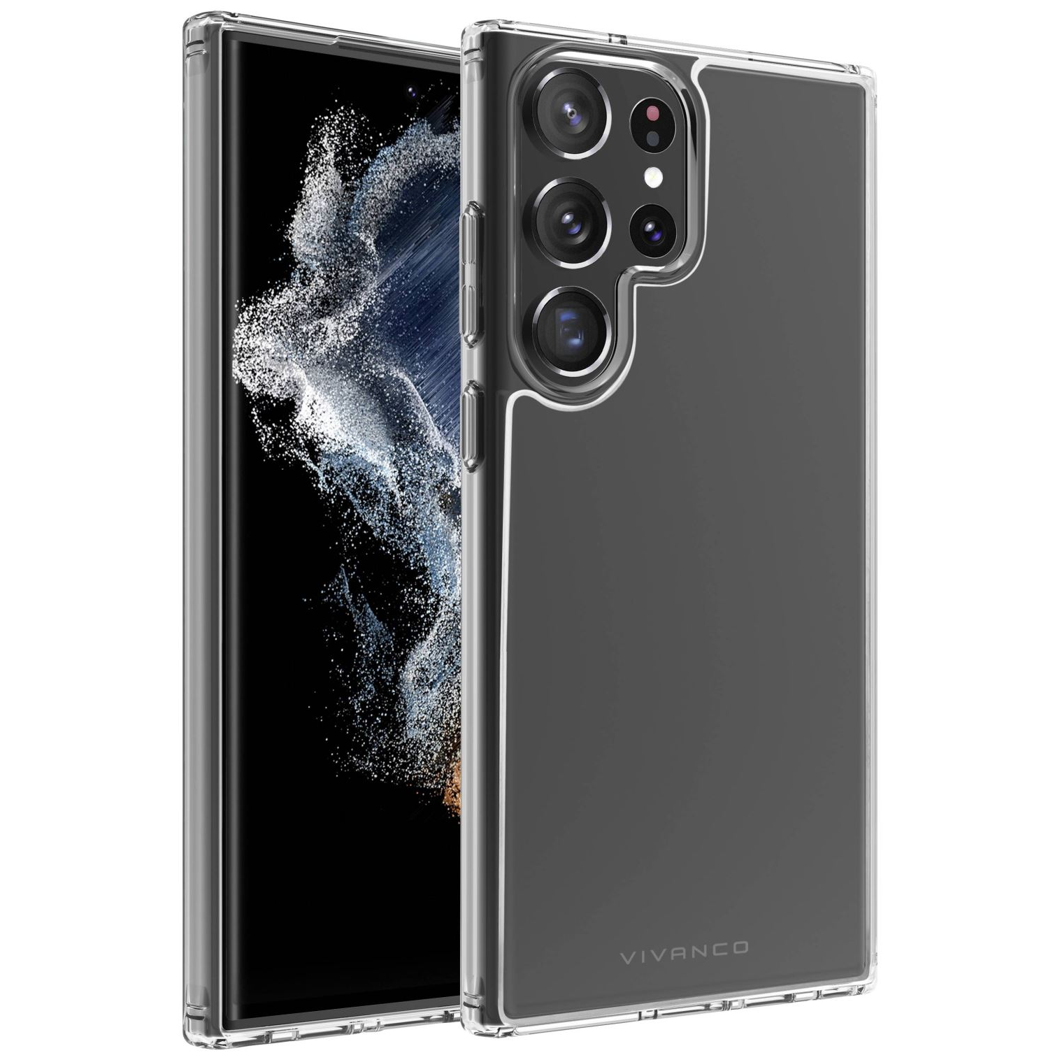 Vivanco Safe and Steady Samsung Galaxy S23 Ultra hátlap átlátszó (SASCVVSGS23UT) (SASCVVSGS23UT)
