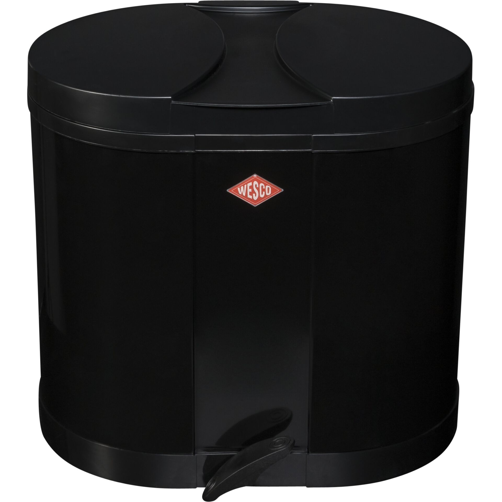 WESCO Ökosammler Beta 2 x 15 literes pedálos fém szemetes - Fekete (112748)