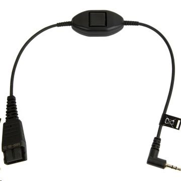 Jabra 8800-00-55 lydkabel 0,3 m QD 2.5mm jack Sort
