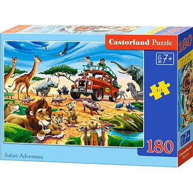 Castorland Safari Adventure 180 pcs Пъзел 180 броя Анимации