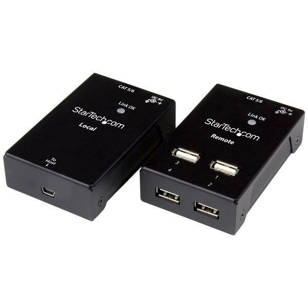 StarTech.com USB2004EXTV konsoludbygning Konsol sender & modtager 480 Mbit/s