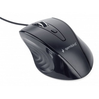Gembird MUS-4B-02 optikai USB egér fekete 1200 DPI (MUS-4B-02)