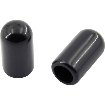 PVC zárósapka 100 db, fekete, TRU COMPONENTS TC-EP-0412203
