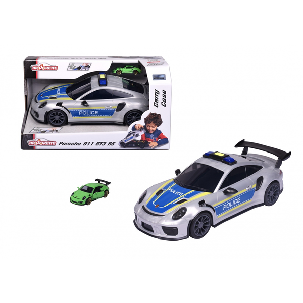 Majorettee Porsche 911 GT3 RS Rendőr autó + 1 jármű
