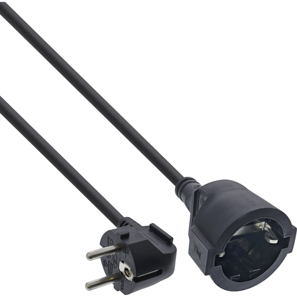InLine 16402Y prolunghe e multiple 1 presa(e) AC Interno Nero