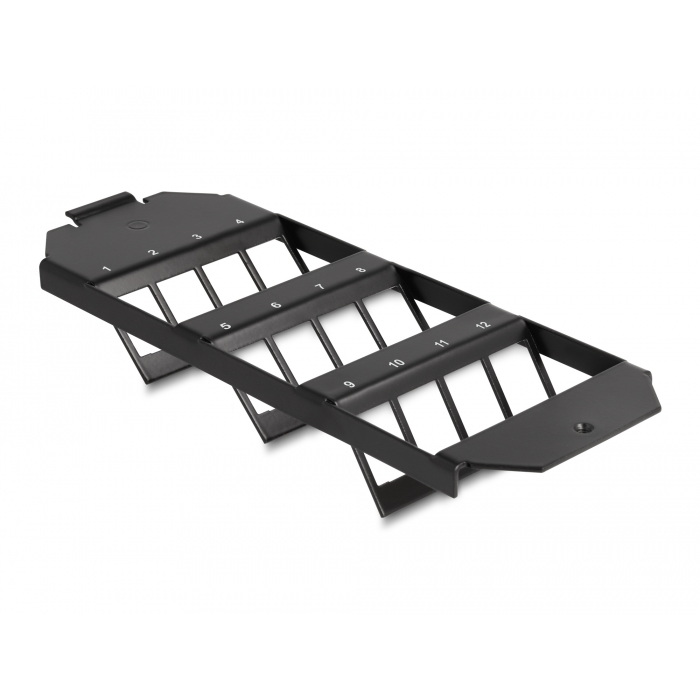 Delock 12 portos Keystone rögzítő fali aljzatba (88063) (88063)