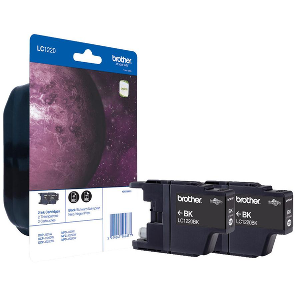 Brother LC1220BKBP2 Мастилено касета Twin Pack Черно