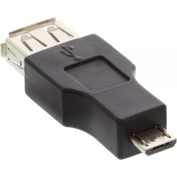 InLine 31608 csatlakozó átlakító USB A female USB-A Fekete (31608)