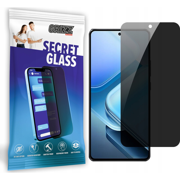  GrizzGlass Szkło prywatyzujące GrizzGlass SecretGlass do Vivo iQOO Z9 Turbo