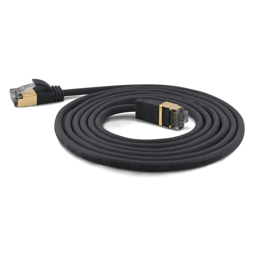 Wantec SSTP CAT7 Patch kábel 15m - Fekete (7208)