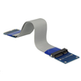 Delock Mini PCI Express / mSATA hosszabbító kábel 13cm (65837)