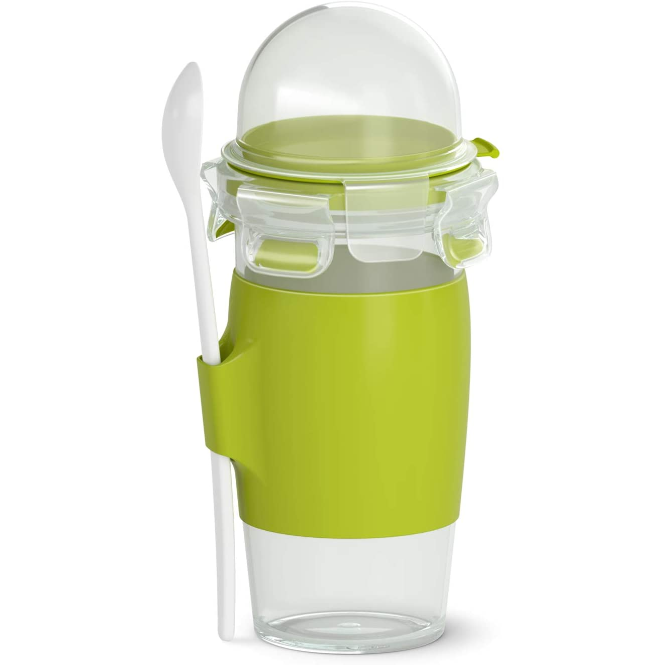 EMSA CLIP & GO Ételtároló 0,45 L Műanyag Zöld, Átlátszó 1 db (3110600384)