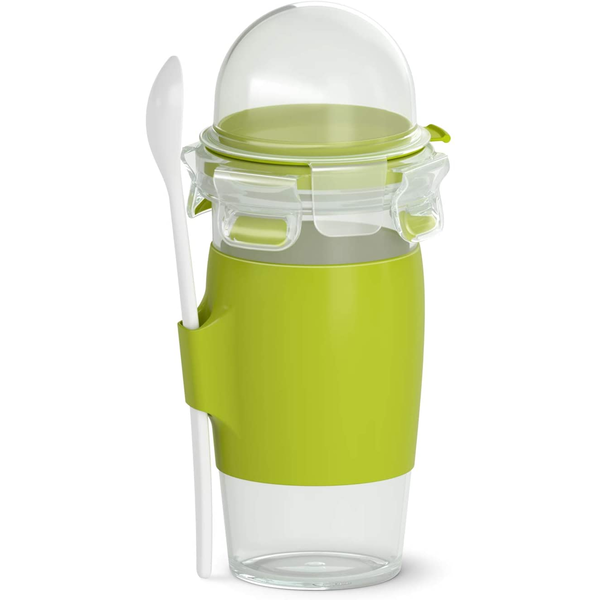 EMSA CLIP & GO Контейнер за обяд 0,45 Д Пластмаса Зелен, Прозрачен 1 броя