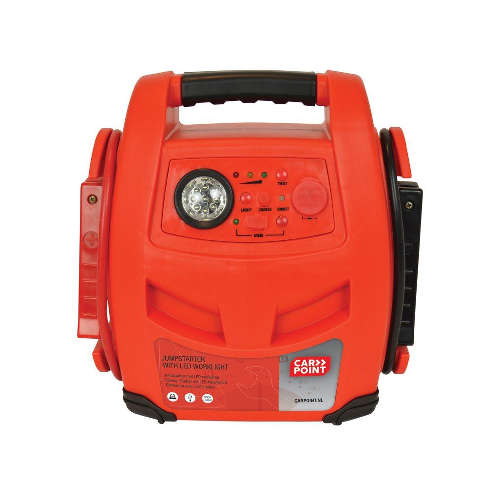 Carpoint hordozható akkumulátor LED lámpával 900A 12V 12Ah (370177717) (carp370177717)