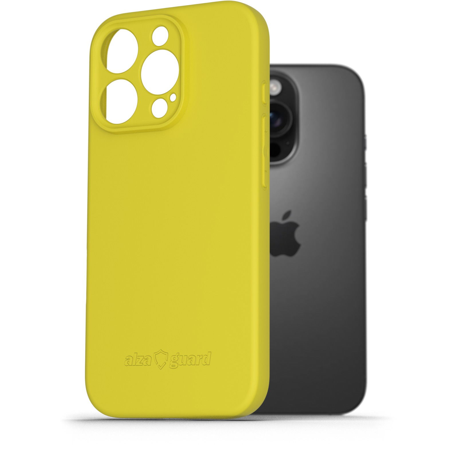 AlzaGuard Matte TPU Case iPhone 16 Pro sárga tok (AGD-PCT413Y)