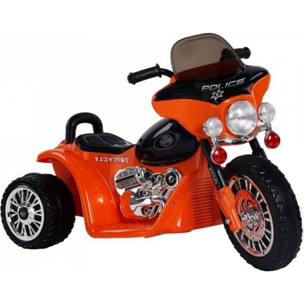 JT Police 4356 6 V Elektromos Kismotor - Narancs (4356-uniw)