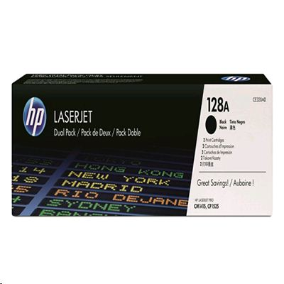 HP 128A 2-pack Black Original LaserJet Toner Cartridges тонер касета 2 броя Оригинал