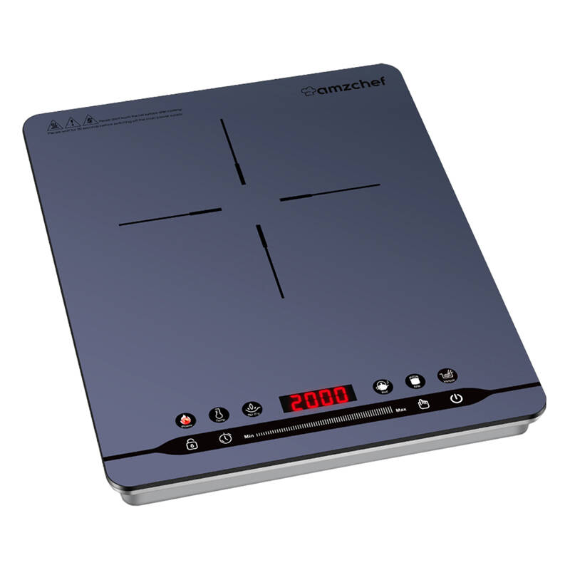 Amzchef SK-20CB14T-BU Szabadonálló 1 zónás Indukciós Főzőlap 2000 Watt - Kék (SK-20CB14T-BU)