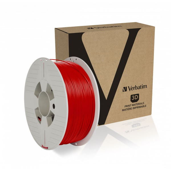 Verbatim 55320 3D print materiale Polymælkesyre (PLA) Rød 1 kg