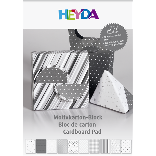 Heyda Antracit A4 20 lapos kartonlap szett (204712106)