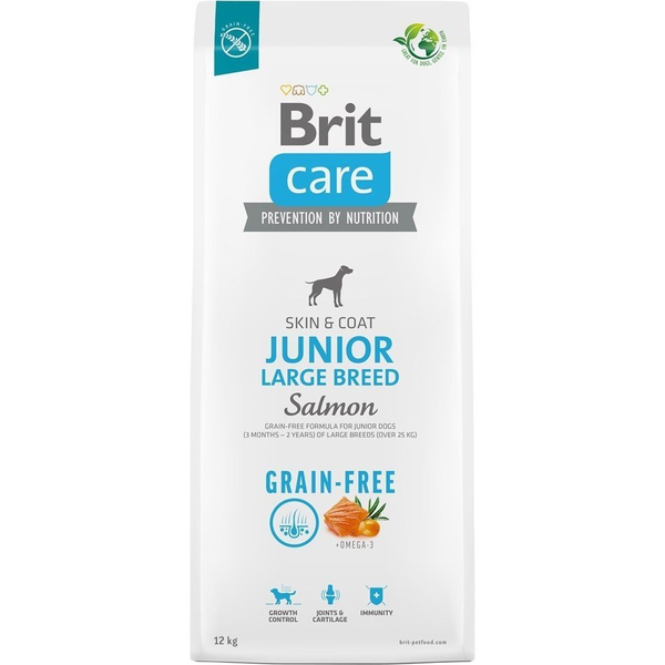 Brit Care Grain-Free/gabonamentes Junior Large Breed 12 kg Salmon&Potato 172201