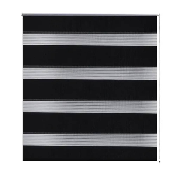 vidaXL Roleta Zebra (70 x 120 cm) Czarna
