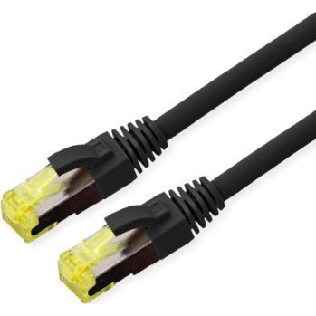 Roline 21.15.0757 RJ45 Hálózati kábel, patchkábel CAT 6A S/FTP 7.00 m Fekete Kettős árnyékolás, Halogénmentes, Lángálló 1 db (21.15.0757)
