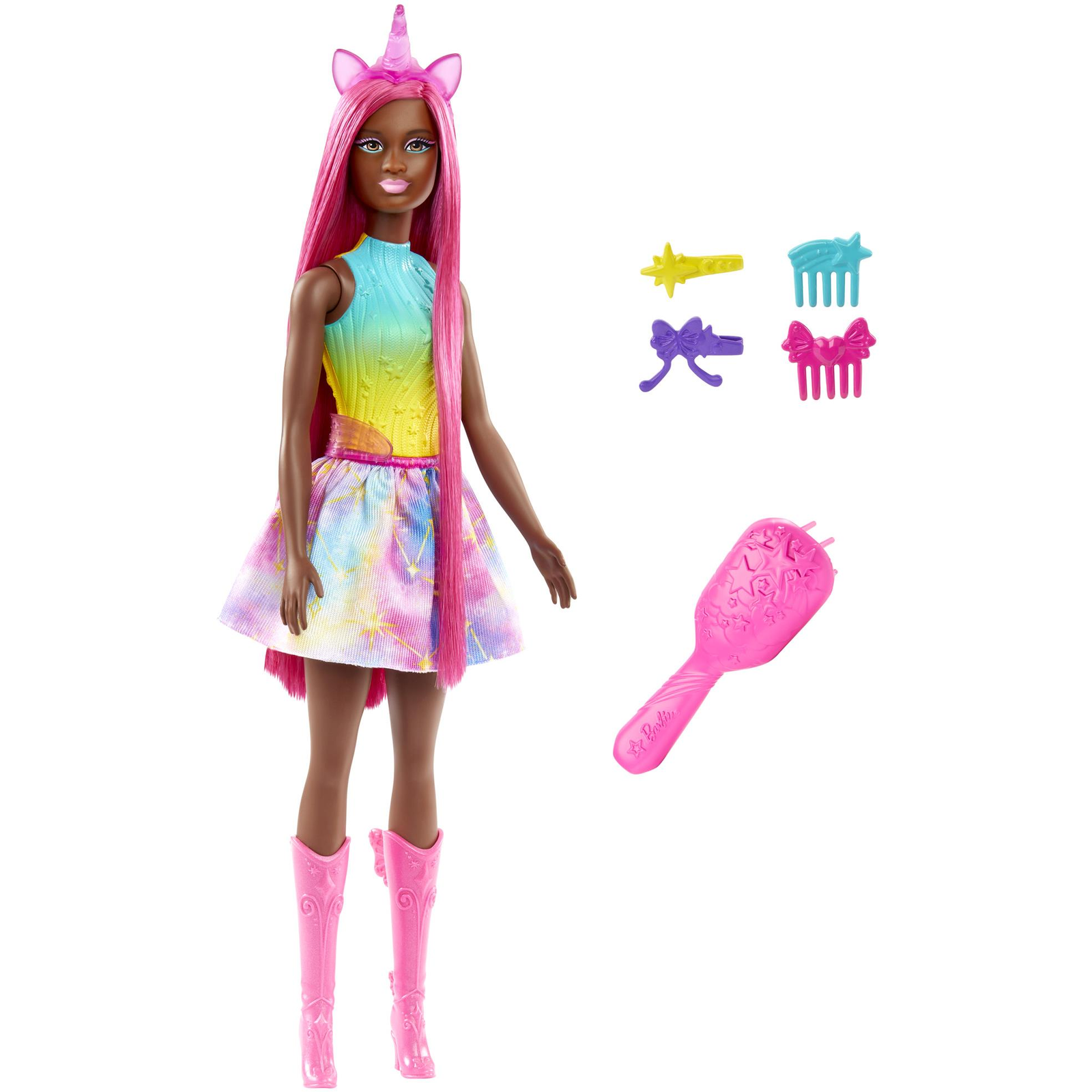 Barbie Tündér baba hosszú hajjal - Tündér egyszarvú (194735183678)