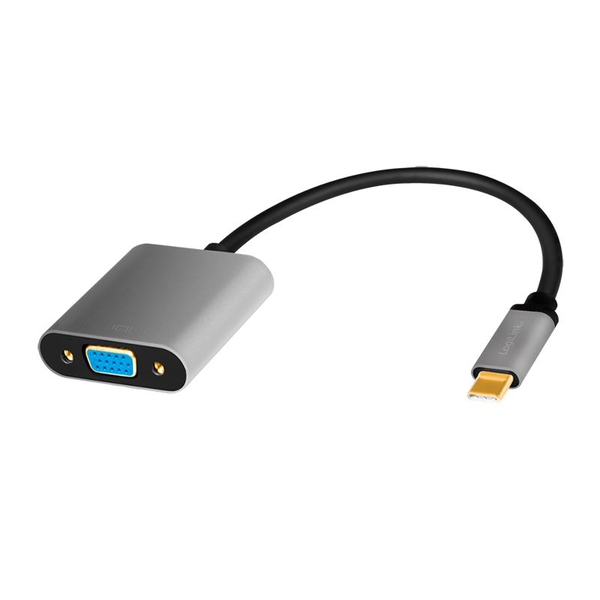 USB-C 3.2 (M) --> VGA (F) 0.15m LogiLink 1080p