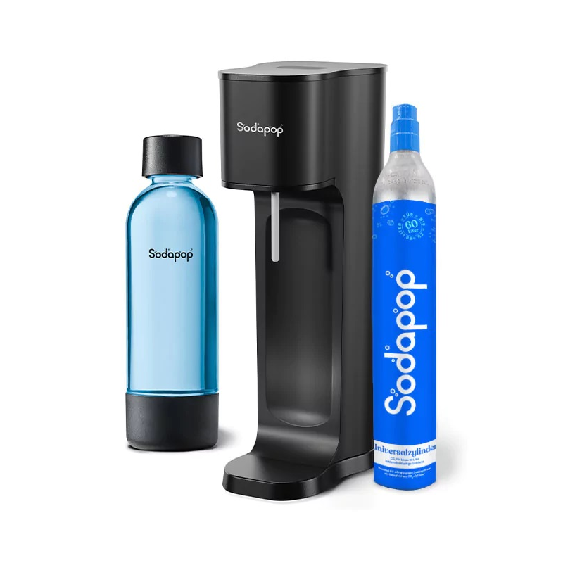 Sodapop Szódakészítő Joy ECO Fekete Alapkészülék, 1 db PET palackkal, 1 db CO2 hengerrel (10027054) (10027054)