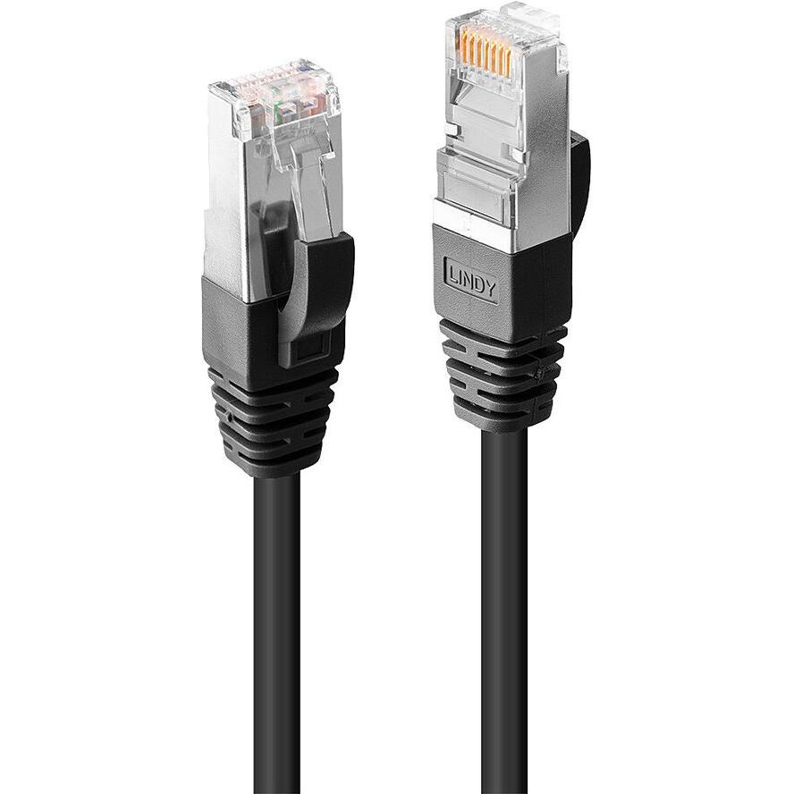 Lindy 45600 sieťový kábel Čierna 0,3 m Cat6 SF/UTP (S-FTP)